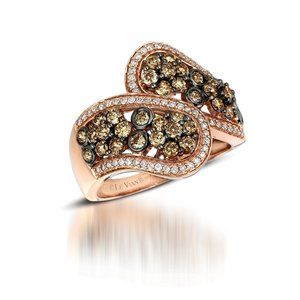 Grand Sample Sale Ring featuring Chocolate Diamonds Vanilla Diamonds
